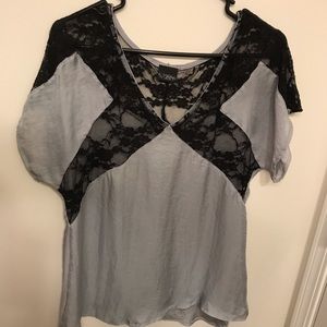 Lace inlay day tip t-shirt